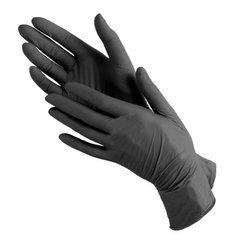 Перчатки нитриловые неопудренные Medicom Black XL 1 пара