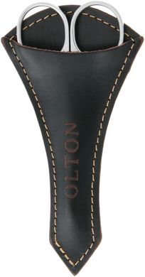 Ножницы Olton 100 мм с кожаным чехлом